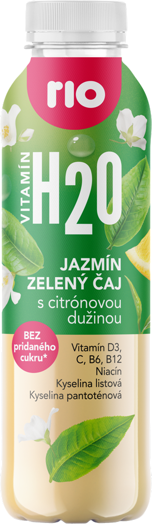 Rio H2O Jazmín, zelený čaj s citrónovou dužinou  0,4 l
