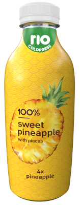 Rio Cold Press 100% ananás s kúskami 0,7L PET